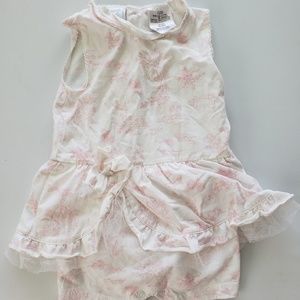Baby Koala White & Pink Baby Girl Romper